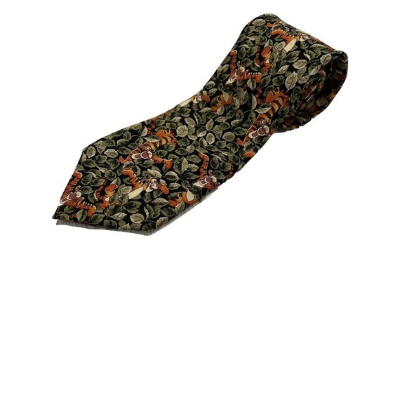 Disney World Tigger Necktie Men’s Handmade Silk Holiday Career Novelty‎ Tie - Picture 1 of 7